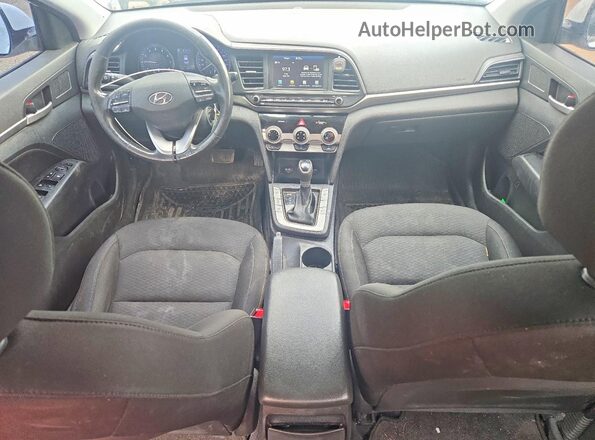 KMHD84LF5KU768422 2019 HYUNDAI ELANTRA White Առջևի վահանակի տեսք
