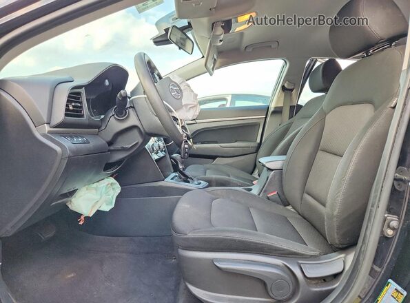 KMHD84LF5KU789383 2019 HYUNDAI ELANTRA Black Front interior view