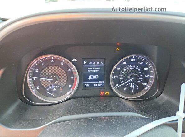 KMHD84LF5KU789383 2019 HYUNDAI ELANTRA Black Instrument cluster view