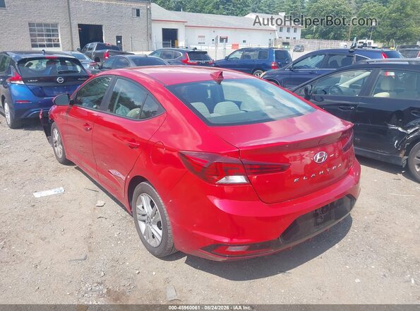 KMHD84LF5KU848187 2019 HYUNDAI ELANTRA Red Հետևի ձախ