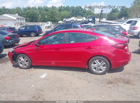 KMHD84LF5KU848187 2019 HYUNDAI ELANTRA Red Սալոնի 360 աստիճան տեսք