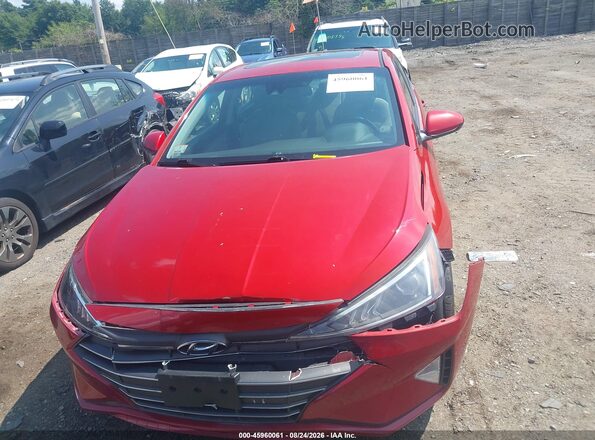 KMHD84LF5KU848187 2019 HYUNDAI ELANTRA Red Սարքավորումների վահանակի տեսք