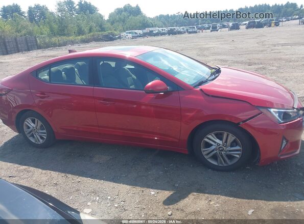 KMHD84LF5KU848187 2019 HYUNDAI ELANTRA Red Սալոնի հետևի տեսք
