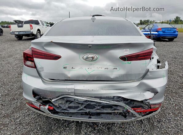 KMHD84LF5KU861604 2019 HYUNDAI ELANTRA Silver Rear view
