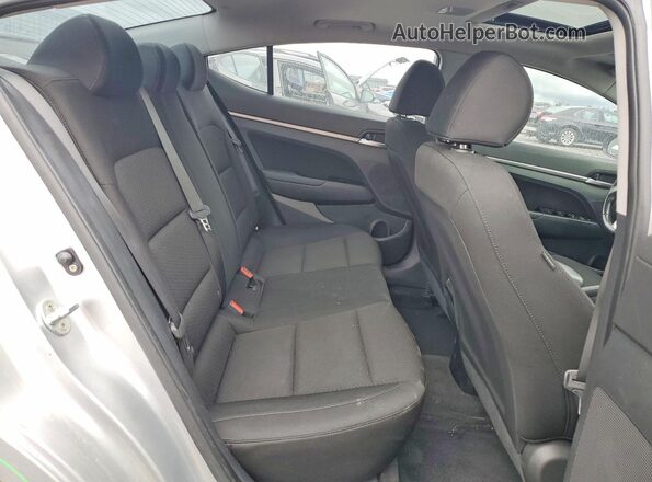 KMHD84LF5KU861604 2019 HYUNDAI ELANTRA Silver Rear seats view