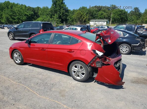 KMHD84LF5KU862851 2019 HYUNDAI ELANTRA Red Rear left