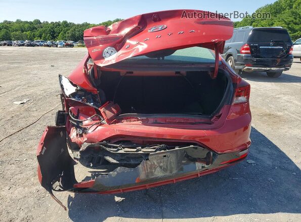 KMHD84LF5KU862851 2019 HYUNDAI ELANTRA Red Rear view