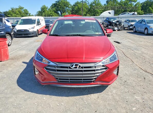 KMHD84LF5KU862851 2019 HYUNDAI ELANTRA Red Front view