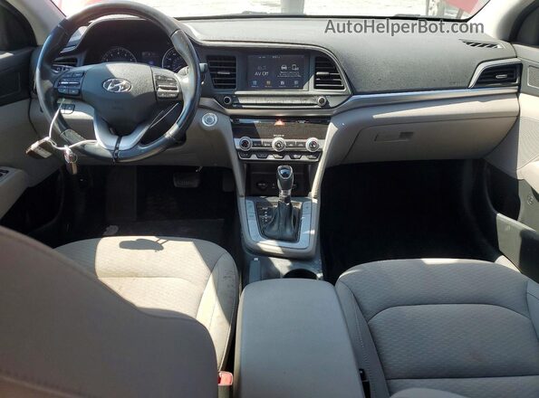 KMHD84LF5KU862851 2019 HYUNDAI ELANTRA Red Dashboard view