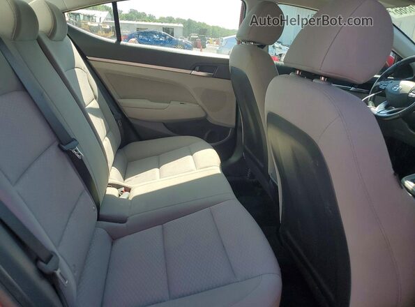 KMHD84LF5KU862851 2019 HYUNDAI ELANTRA Red Rear seats view