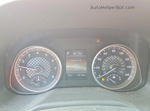 KMHD84LF5KU862851 2019 HYUNDAI ELANTRA Red Instrument cluster view