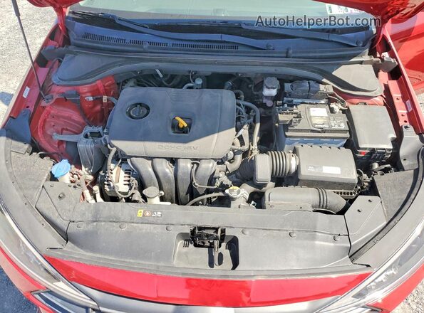 KMHD84LF5KU862851 2019 HYUNDAI ELANTRA Red Rear interior view