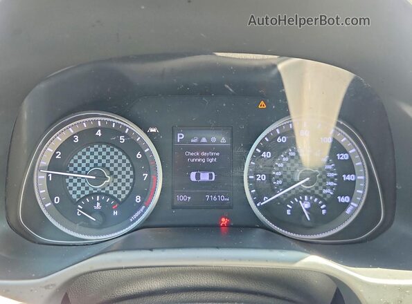 KMHD84LF5LU014664 2020 HYUNDAI ELANTRA Gray ხელსაწყოთა პანელის ხედი
