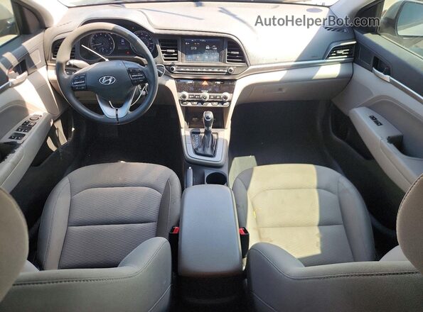KMHD84LF5LU014664 2020 HYUNDAI ELANTRA Gray წინა პანელის ხედი