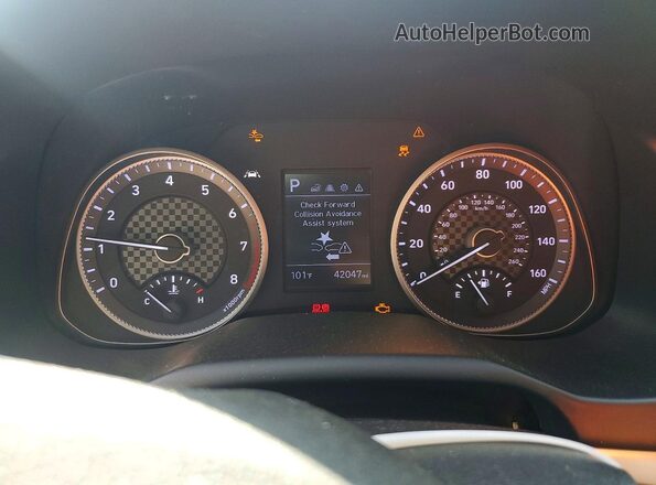 KMHD84LF5LU065758 2020 HYUNDAI ELANTRA Silver Вид щитка приладів