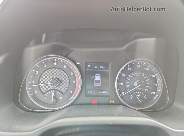 KMHD84LF5LU075304 2020 HYUNDAI ELANTRA Серый Вид щитка приборов