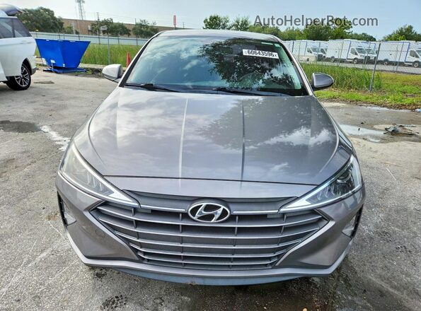 KMHD84LF5LU075304 2020 HYUNDAI ELANTRA Серый Вид спереди