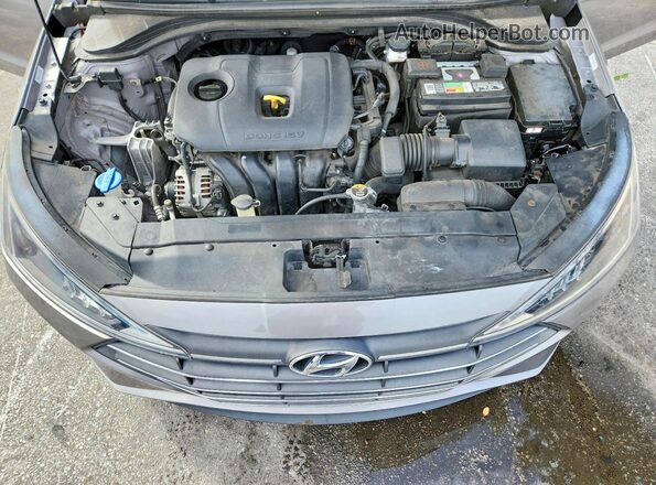 KMHD84LF5LU075304 2020 HYUNDAI ELANTRA Серый Вид задней части салона