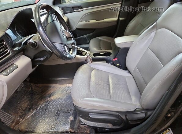 KMHD84LF5LU931555 2020 HYUNDAI ELANTRA Black წინა სალონის ხედი