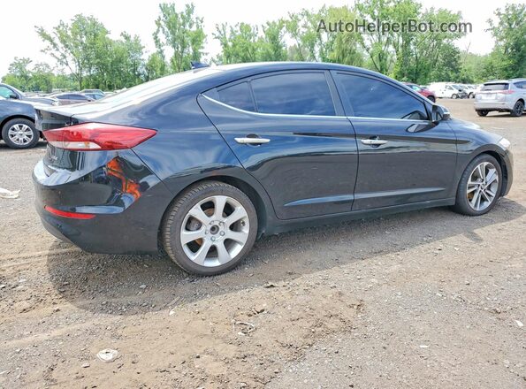 KMHD84LF6HU064738 2017 HYUNDAI ELANTRA Черный Задняя правая четверть
