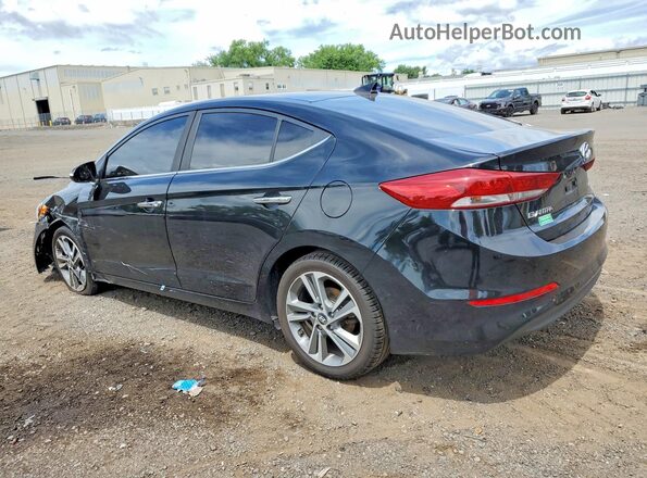 KMHD84LF6HU064738 2017 HYUNDAI ELANTRA Черный Задняя левая четверть