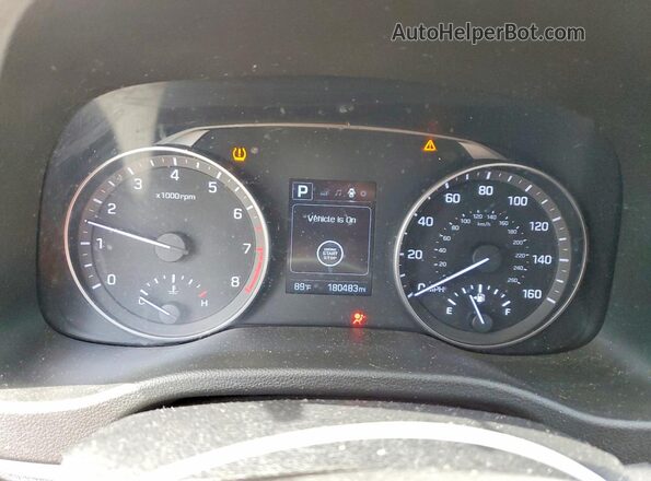 KMHD84LF6HU064738 2017 HYUNDAI ELANTRA Черный Вид щитка приборов