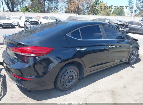 KMHD84LF6HU073956 2017 HYUNDAI ELANTRA Black Tył prawy