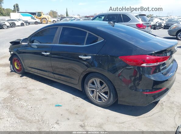 KMHD84LF6HU073956 2017 HYUNDAI ELANTRA Black Tył lewy