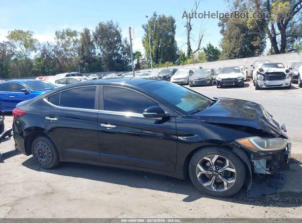 KMHD84LF6HU073956 2017 HYUNDAI ELANTRA Black Widok wnętrza 360 stopni