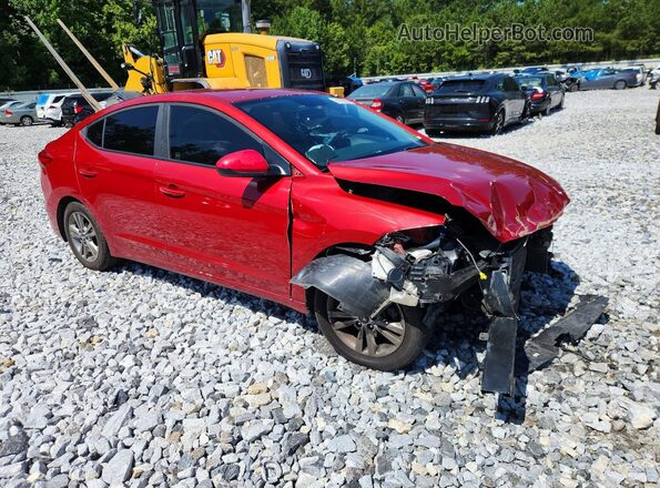 KMHD84LF6HU074251 2017 HYUNDAI ELANTRA Красный Передняя правая четверть
