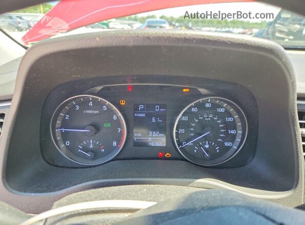 KMHD84LF6HU074251 2017 HYUNDAI ELANTRA Красный Вид щитка приборов