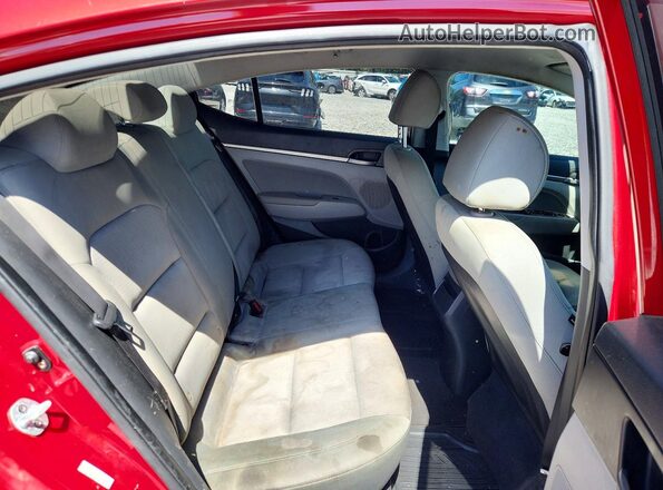 KMHD84LF6HU074251 2017 HYUNDAI ELANTRA Красный Вид задних сидений