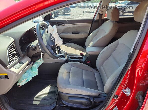 KMHD84LF6HU074251 2017 HYUNDAI ELANTRA Красный Вид салона спереди