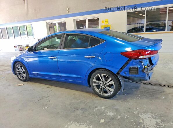 KMHD84LF6HU074962 2017 HYUNDAI ELANTRA Blue Задня права чверть