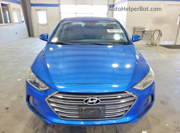 KMHD84LF6HU074962 2017 HYUNDAI ELANTRA Blue Вид панелі приладів