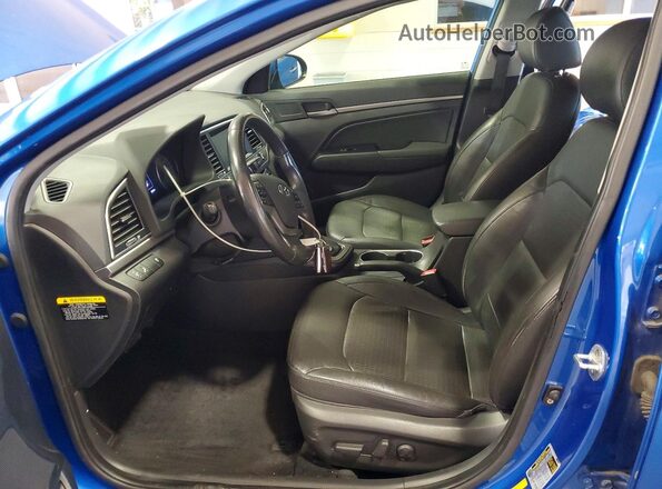 KMHD84LF6HU074962 2017 HYUNDAI ELANTRA Blue Вид підкапотного простору