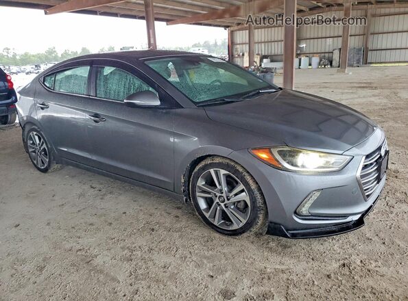 KMHD84LF6HU128017 2017 HYUNDAI ELANTRA Gray წინა მარჯვენა