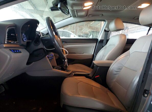KMHD84LF6HU128017 2017 HYUNDAI ELANTRA Gray წინა სალონის ხედი