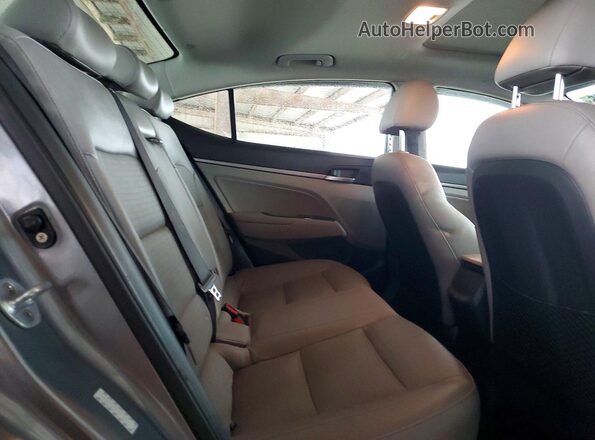KMHD84LF6HU128017 2017 HYUNDAI ELANTRA Gray უკანა სავარძლების ხედი