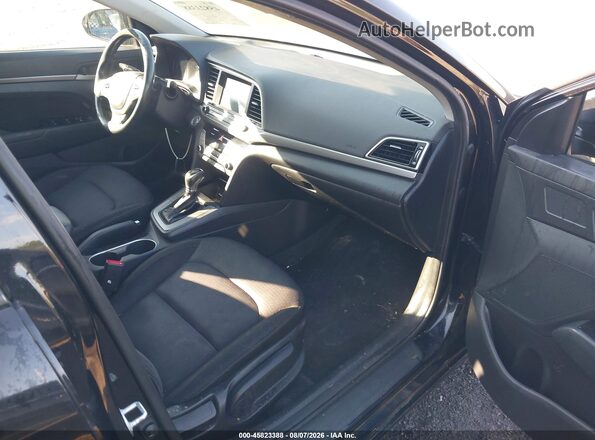 KMHD84LF6HU252451 2017 HYUNDAI ELANTRA Black Widok wnętrza z przodu