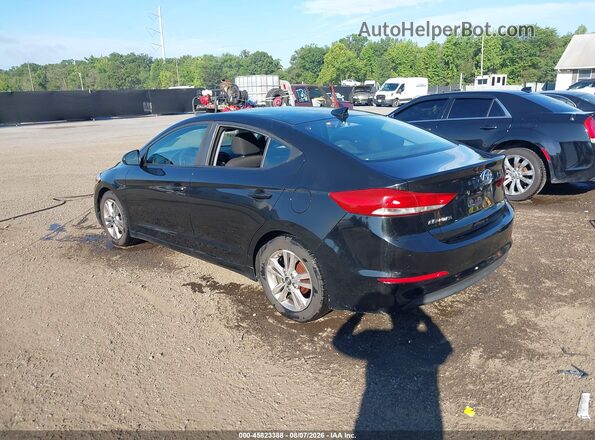 KMHD84LF6HU252451 2017 HYUNDAI ELANTRA Black Tył lewy
