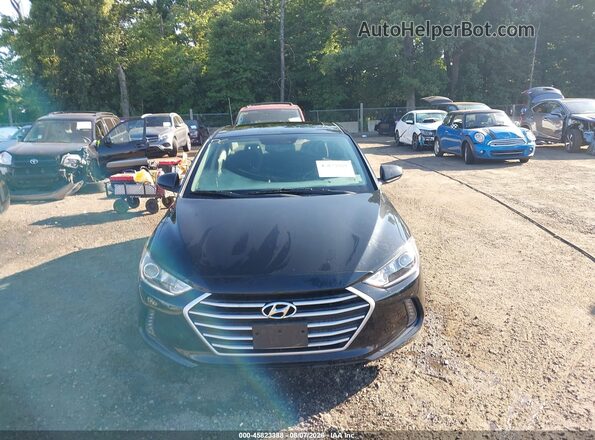 KMHD84LF6HU252451 2017 HYUNDAI ELANTRA Black Widok zestawu wskaźników