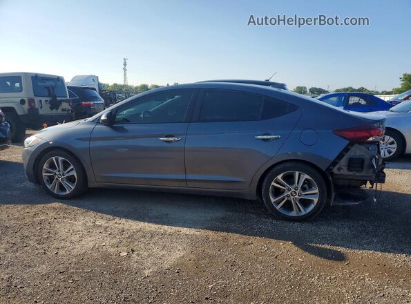 KMHD84LF6HU268505 2017 HYUNDAI ELANTRA Gray Trasero izquierdo