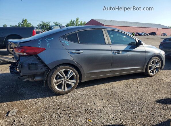 KMHD84LF6HU268505 2017 HYUNDAI ELANTRA Gray Trasero derecho