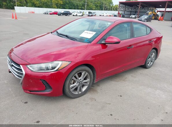 KMHD84LF6JU472694 2018 HYUNDAI ELANTRA Red Передня ліва чверть
