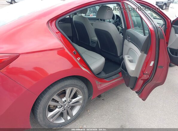 KMHD84LF6JU472694 2018 HYUNDAI ELANTRA Red Вид наклейки з VIN-кодом