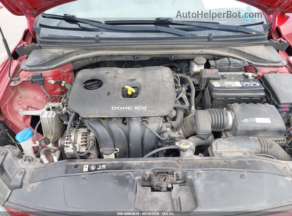 KMHD84LF6JU472694 2018 HYUNDAI ELANTRA Red Вид ззаду