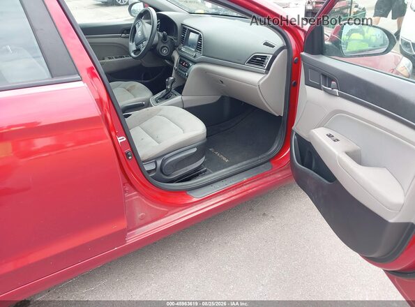 KMHD84LF6JU472694 2018 HYUNDAI ELANTRA Red Вид салону спереду