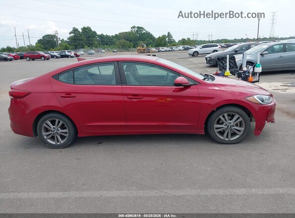 KMHD84LF6JU472694 2018 HYUNDAI ELANTRA Red Вид задньої частини салону