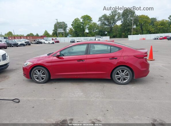 KMHD84LF6JU472694 2018 HYUNDAI ELANTRA Red Панорамний вид салону 360°